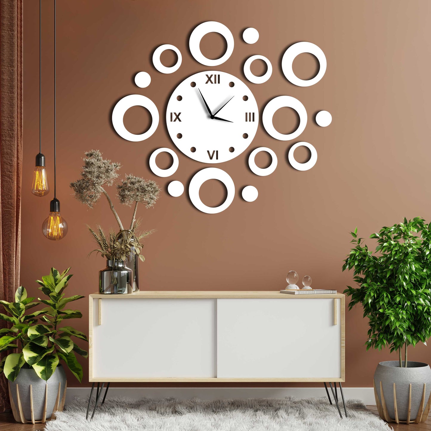 Wall clock Ring Wooden Wall Clock - Stylish Wall Clock for Home Decor