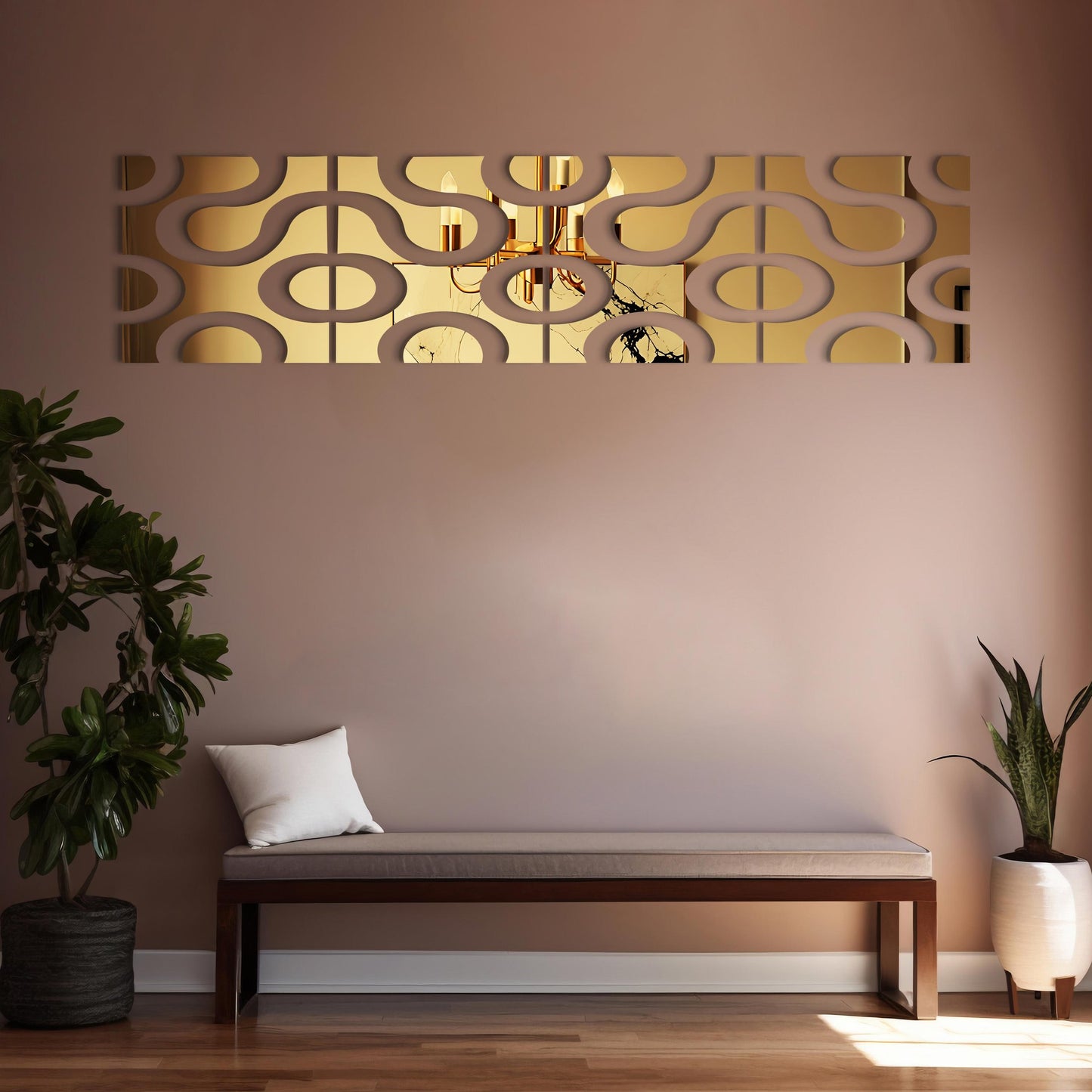 New Large Acrylic 3D Mirror Wall Decorative Art