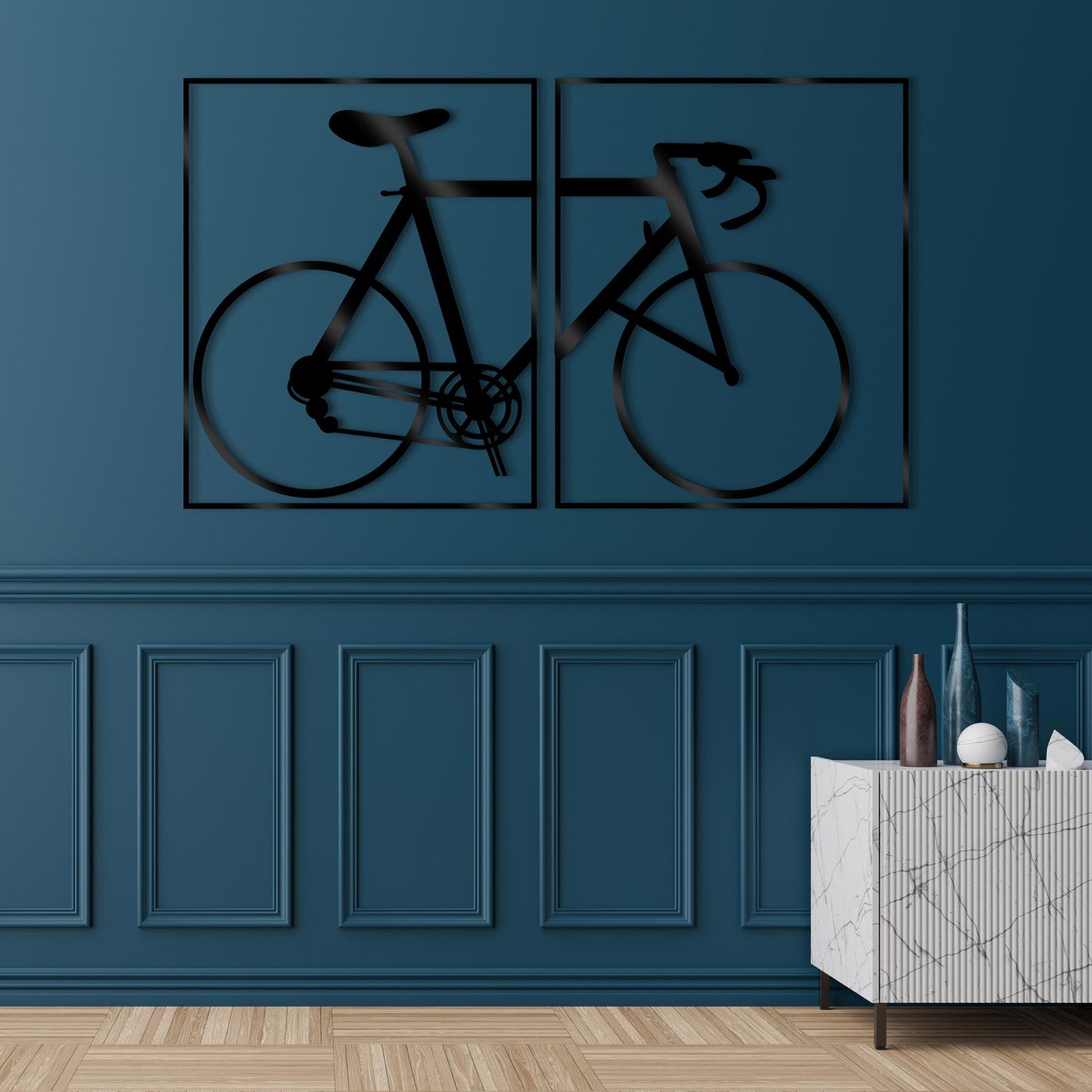 Art Street Cycle Design MDF Wall Plaque Ready to Hang Home Décor
