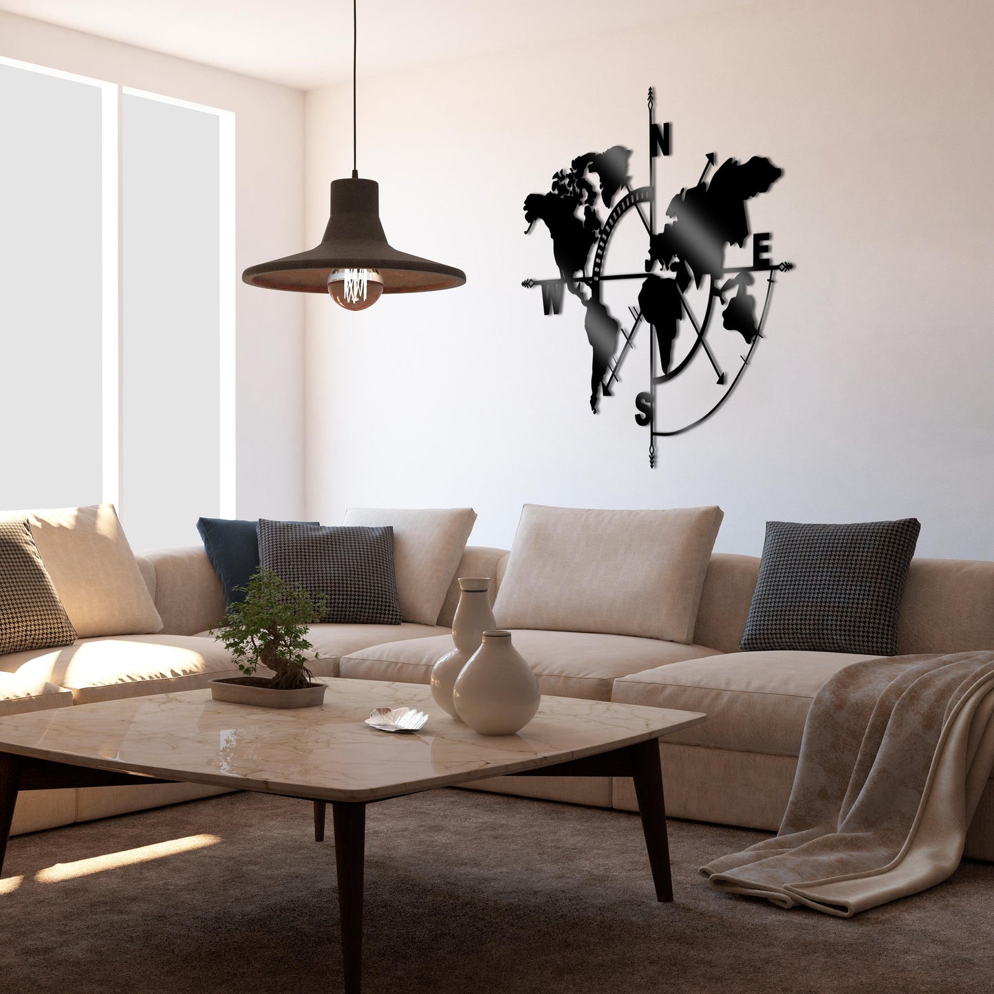 Creative Acryic World Map Wall Art