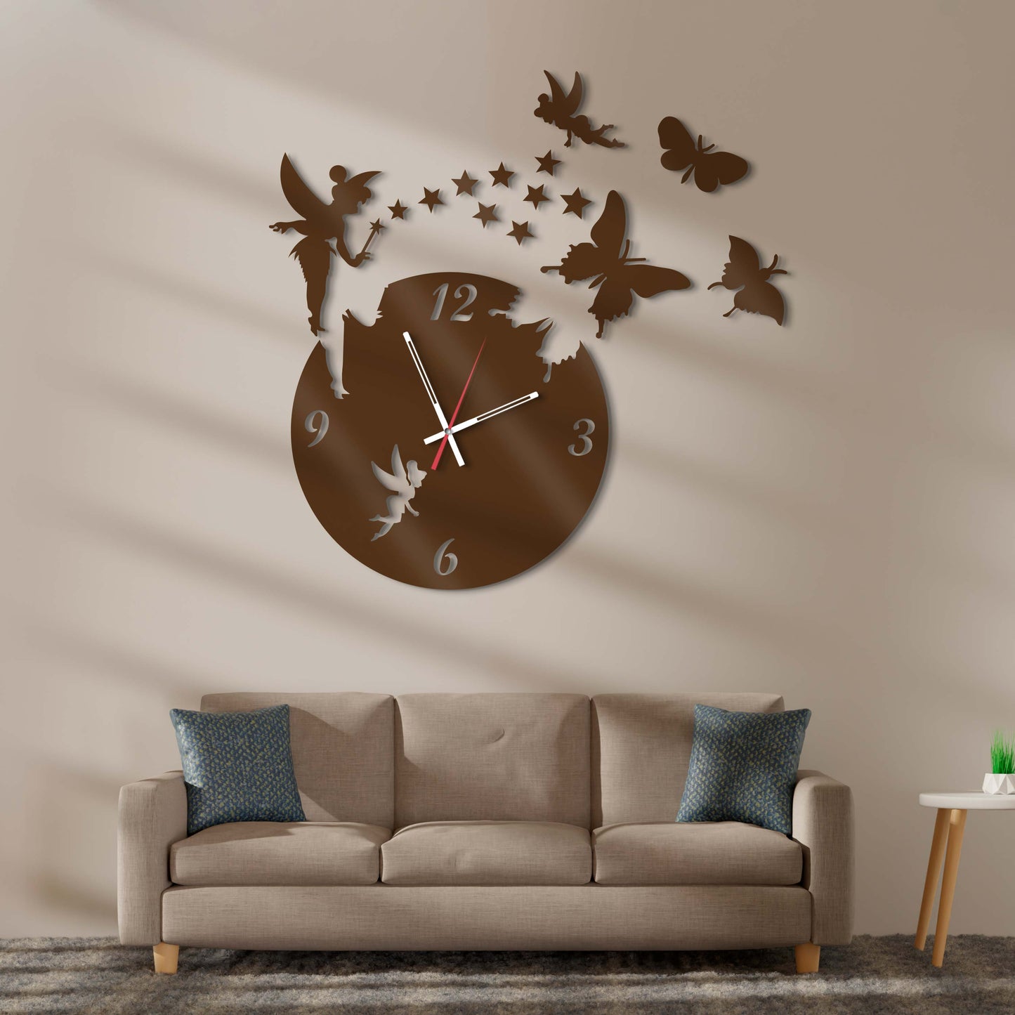 Fairy crystal clear elegance wall clock - Stylish Wall Clock for Home Decor