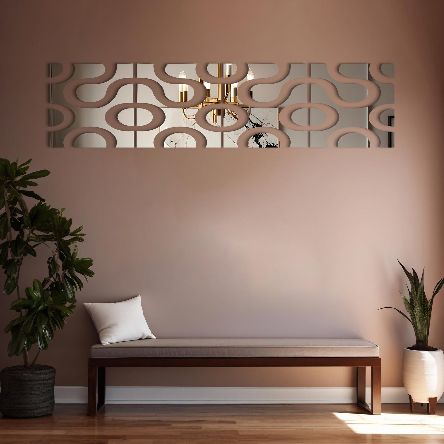 New Large Acrylic 3D Mirror Wall Decorative Art