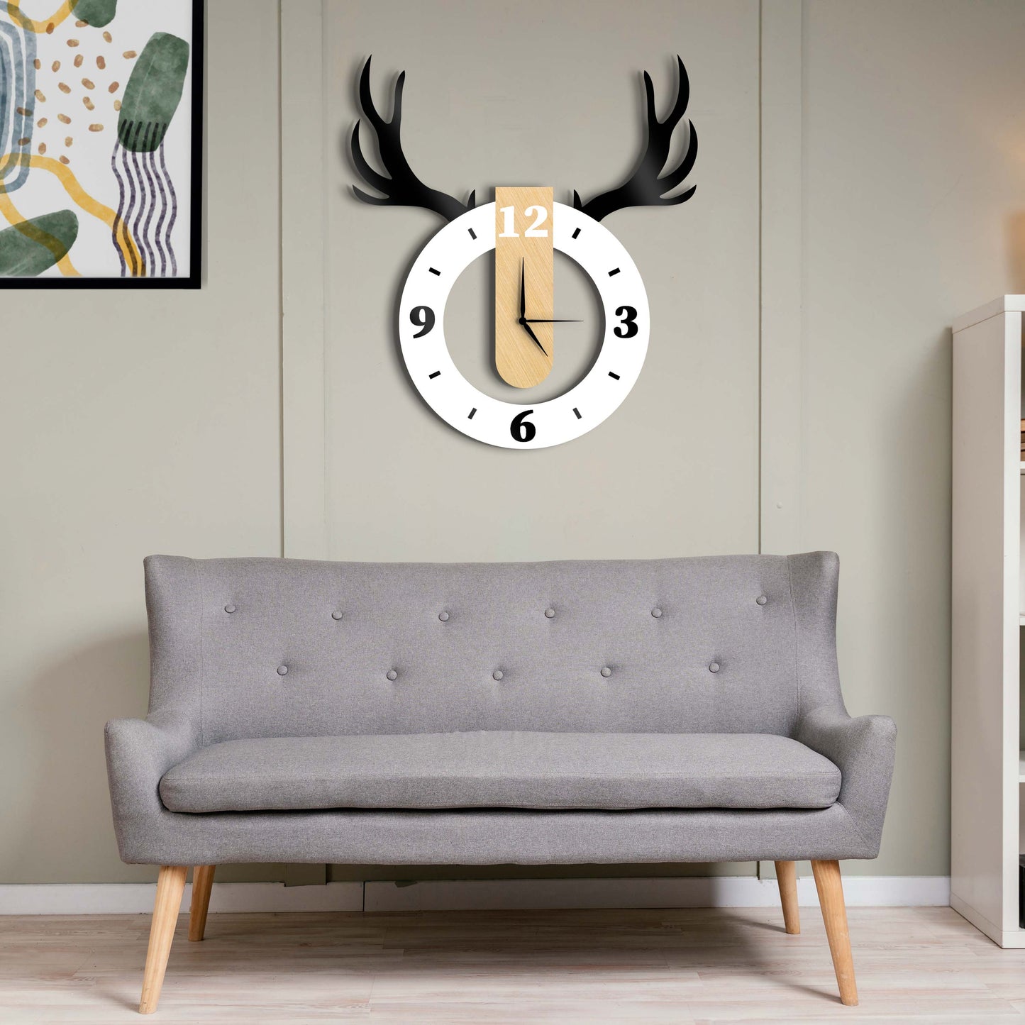 Decorate Your Life Deer Pendulum Wall Clock - Stylish Wall Clock for Home Decor