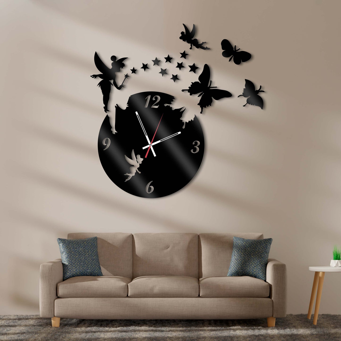 Fairy crystal clear elegance wall clock - Stylish Wall Clock for Home Decor