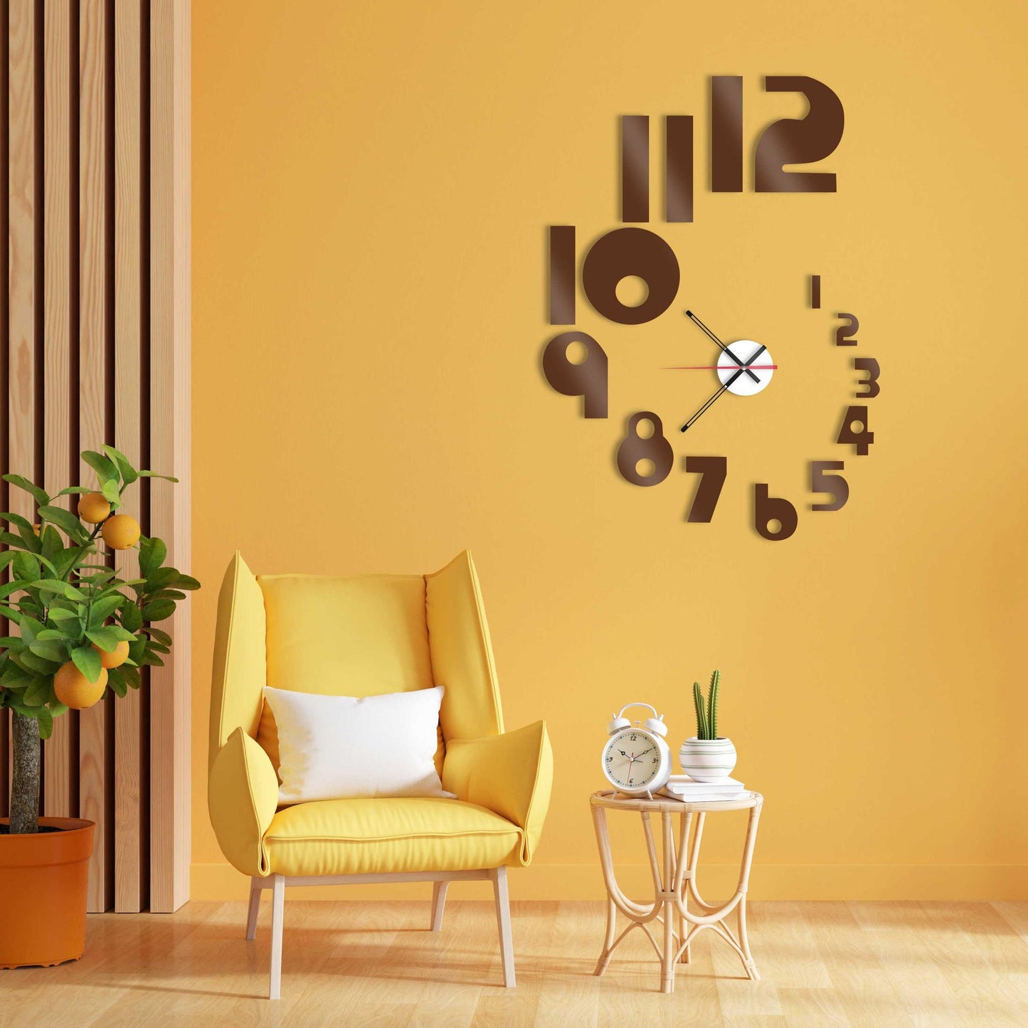 Wooden diy modern clock-3D stylish clock for gift-wooden diy clock- clock-new design wooden clock - Stylish Wall Clock for Home Decor