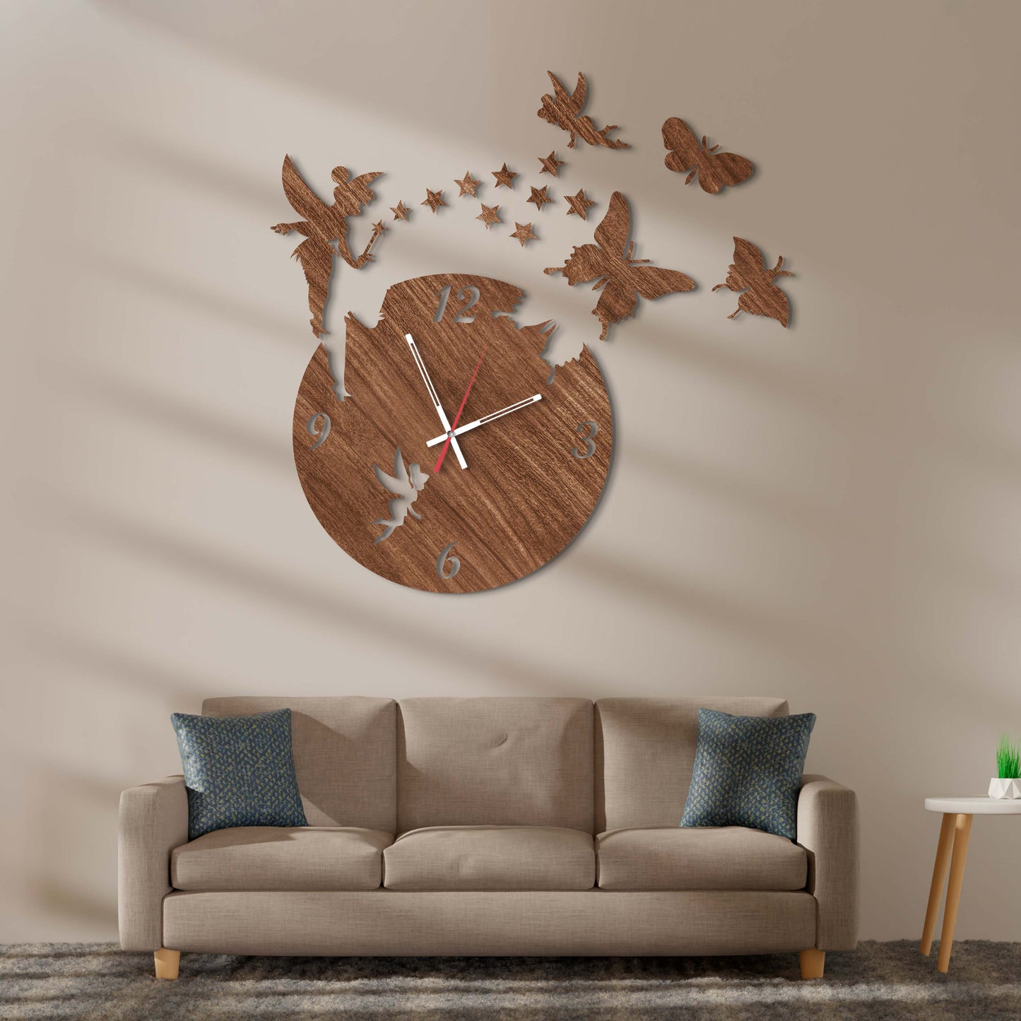 Fairy crystal clear elegance wall clock - Stylish Wall Clock for Home Decor