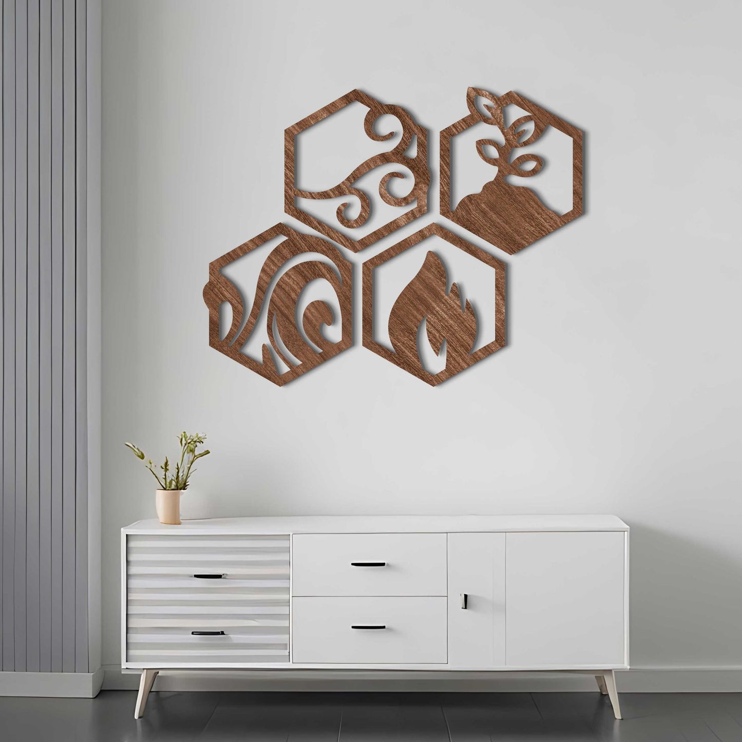 4 Elements of Life Acrylic Wall Art