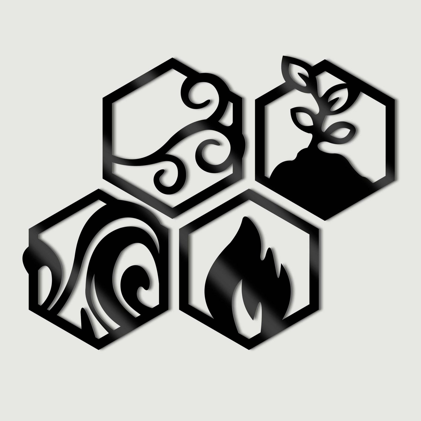 4 Elements of Life Acrylic Wall Art