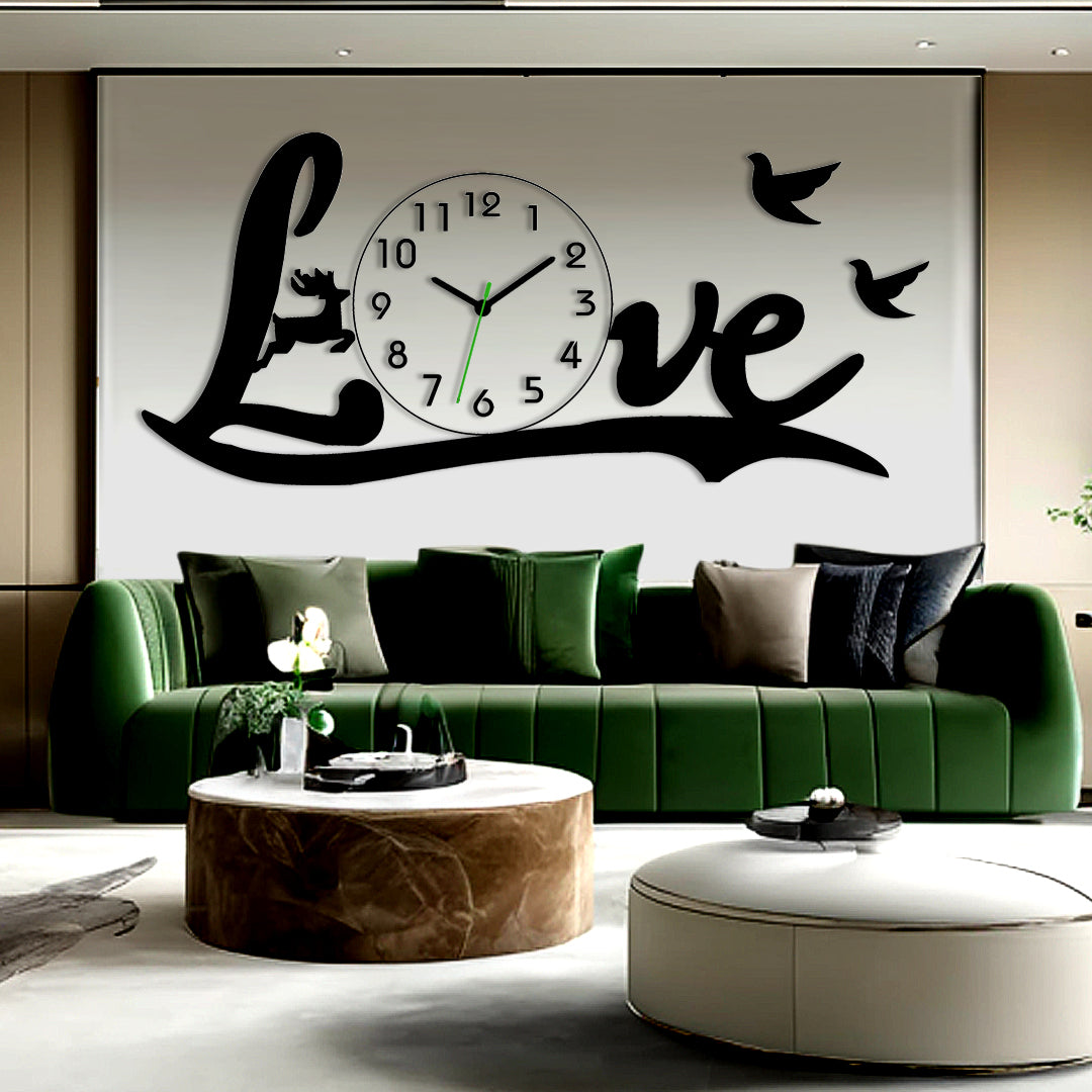 Beautiful "Timeless Love: Personalized Wall Clock for Rooms - Stylish Wall Clock for Home Decor