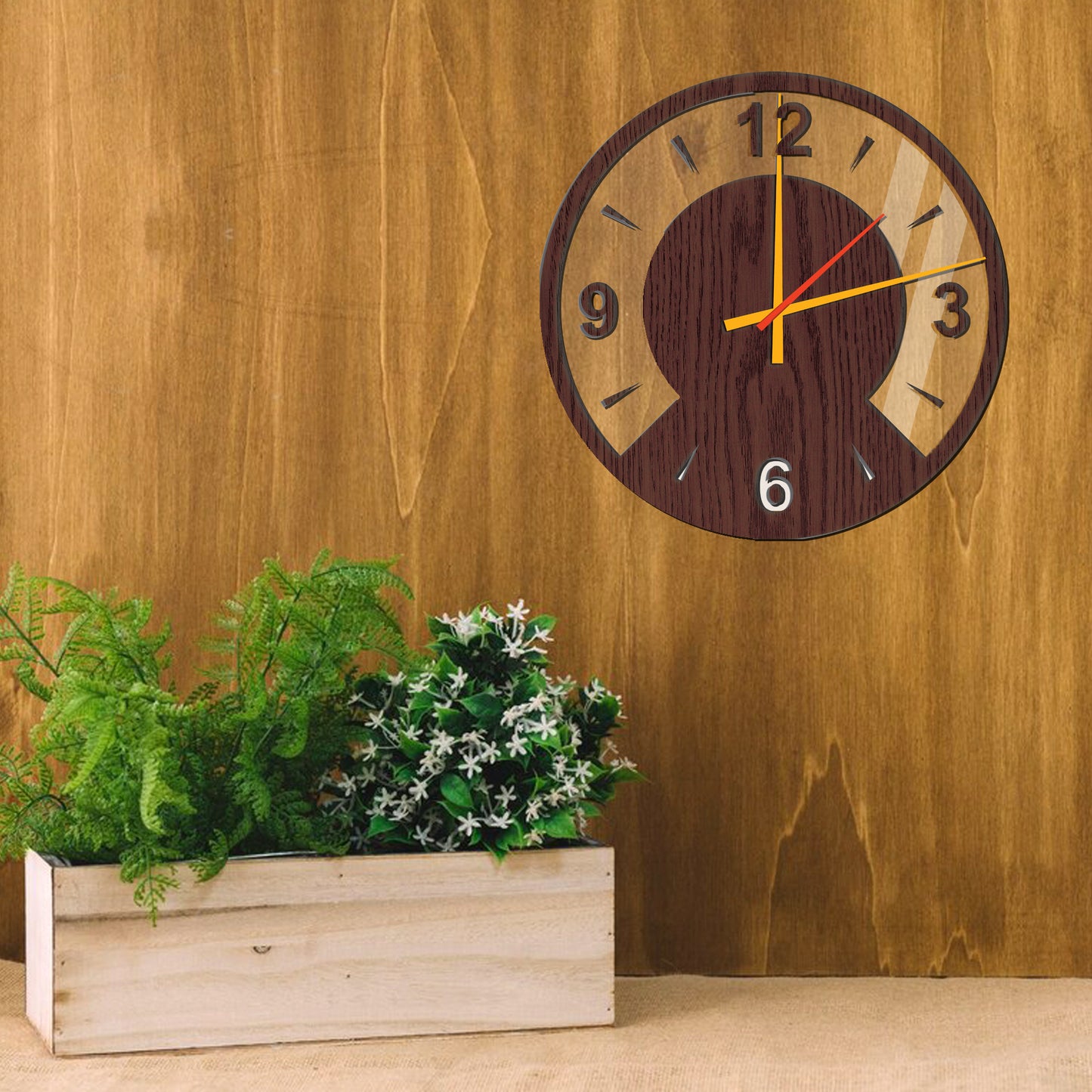 Maiki Wooden Wall Clock, - Stylish Wall Clock for Home Decor