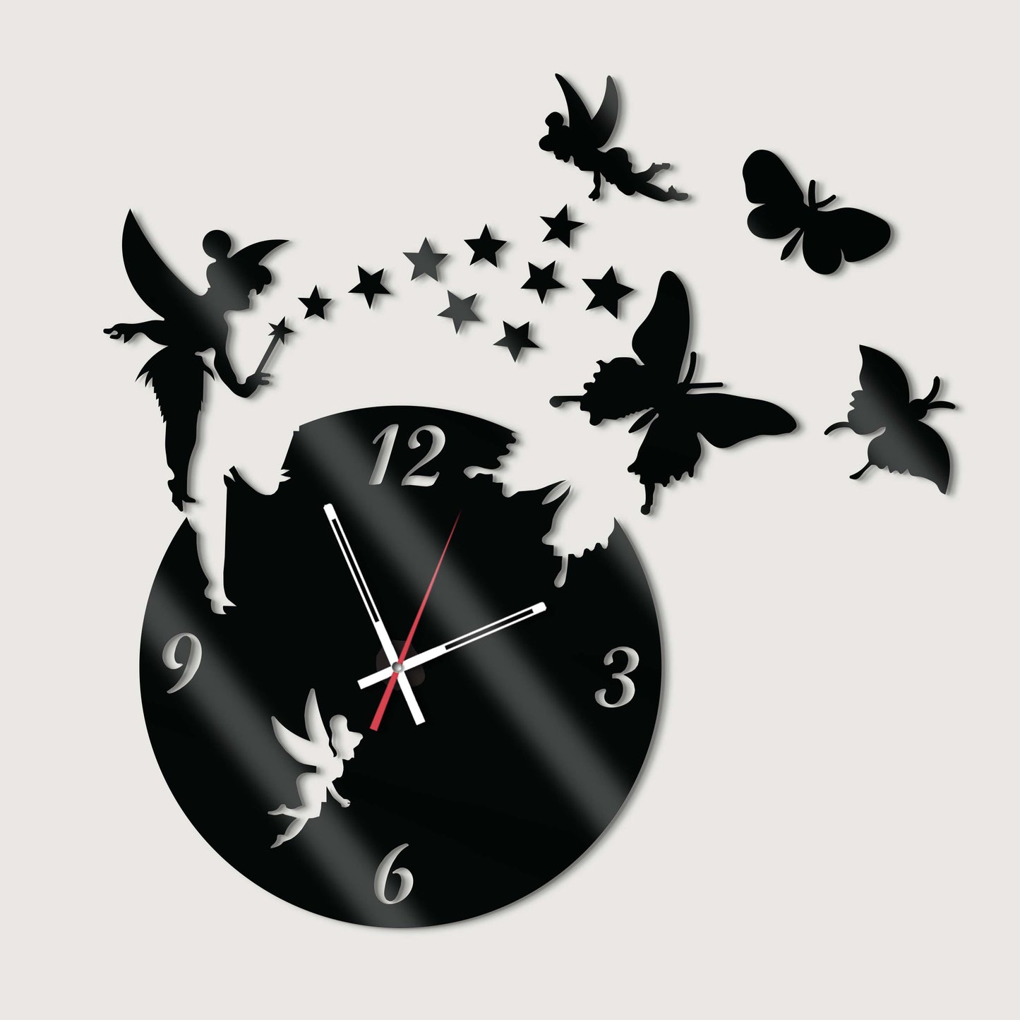 Fairy crystal clear elegance wall clock - Stylish Wall Clock for Home Decor