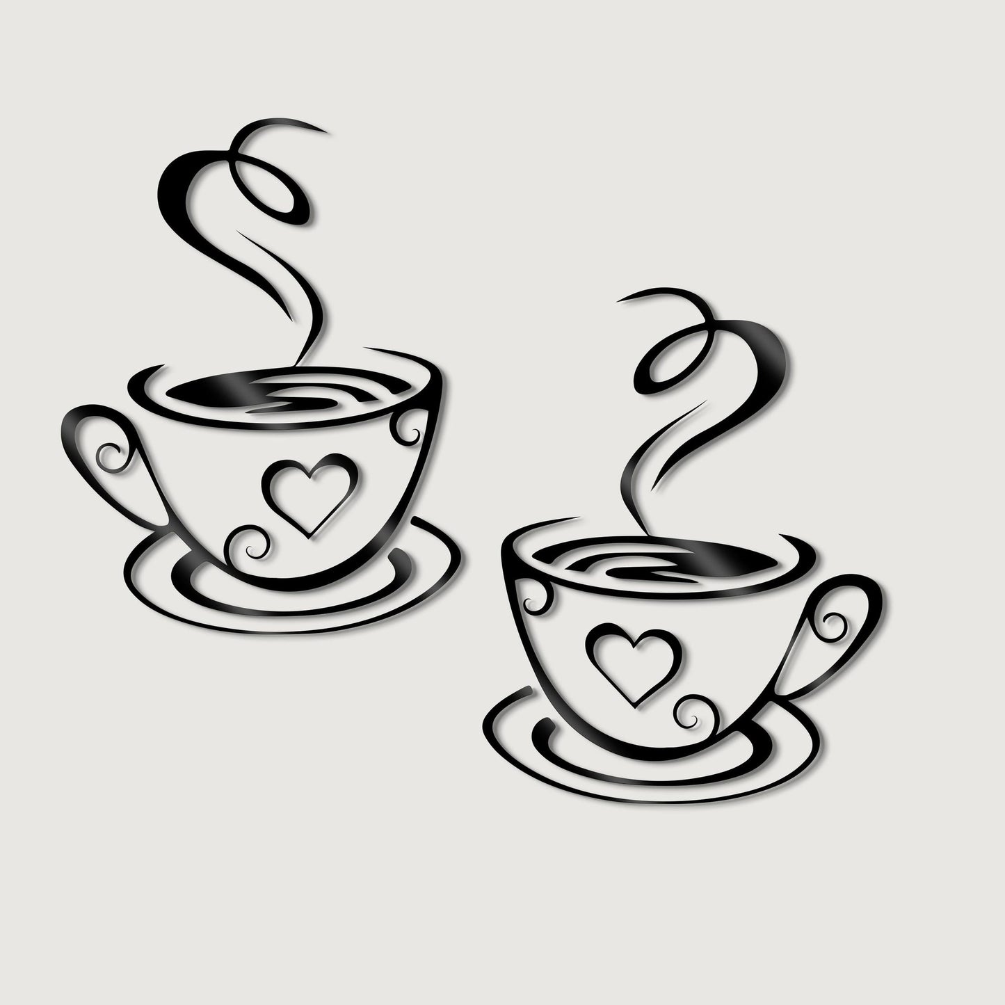 Life Eraser Coffee Cup Pattern Wall Stickers