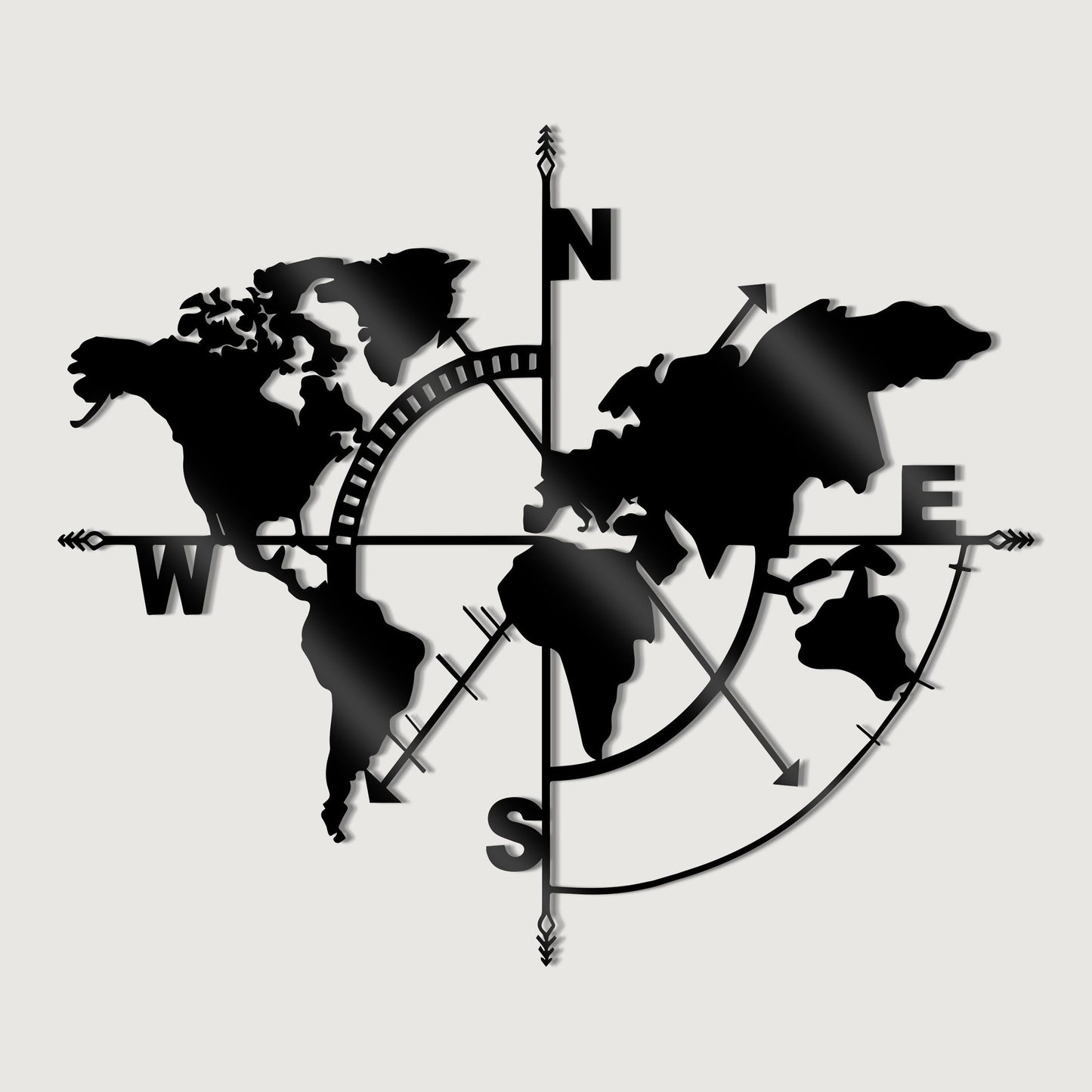 Creative Acryic World Map Wall Art