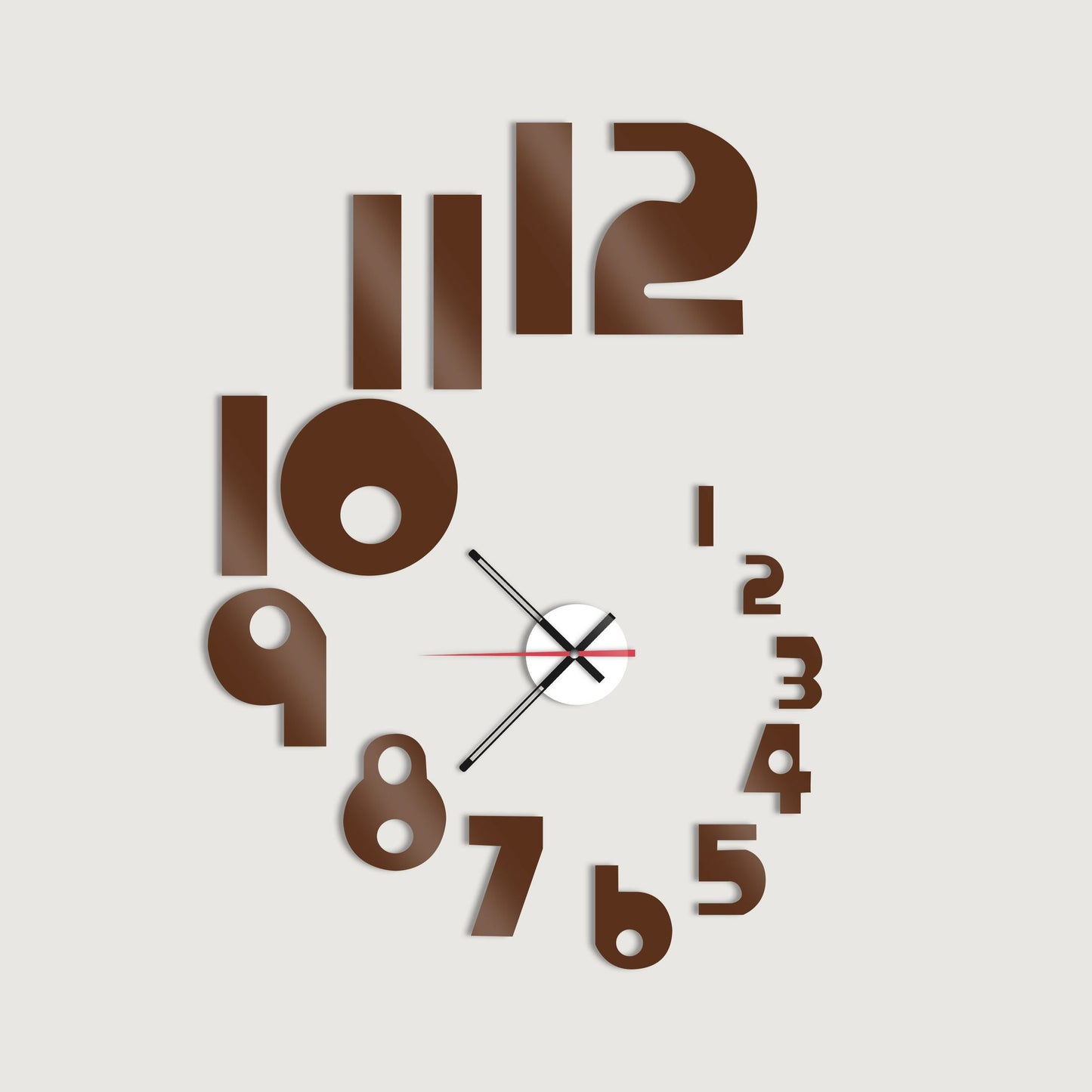 Wooden diy modern clock-3D stylish clock for gift-wooden diy clock- clock-new design wooden clock - Stylish Wall Clock for Home Decor