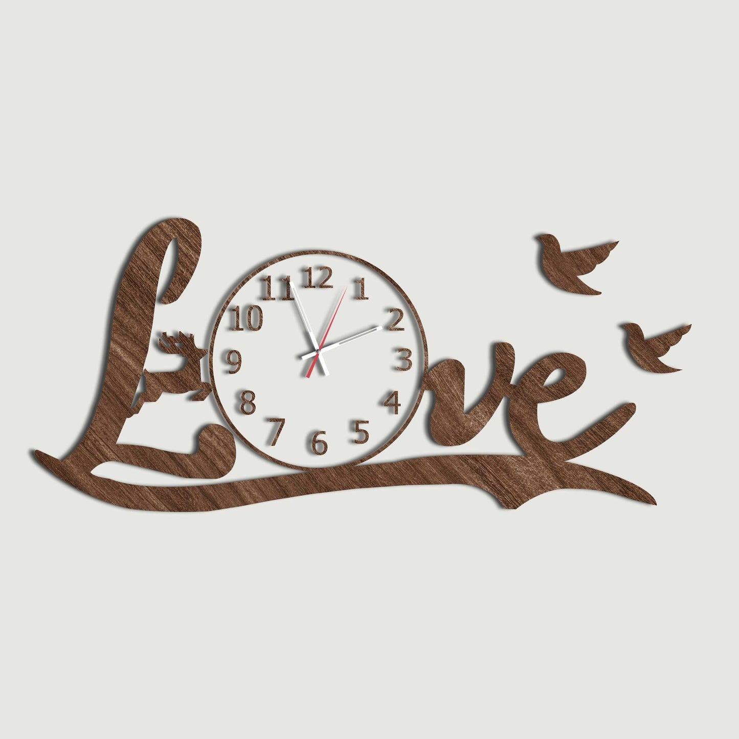 Beautiful "Timeless Love: Personalized Wall Clock for Rooms - Stylish Wall Clock for Home Decor
