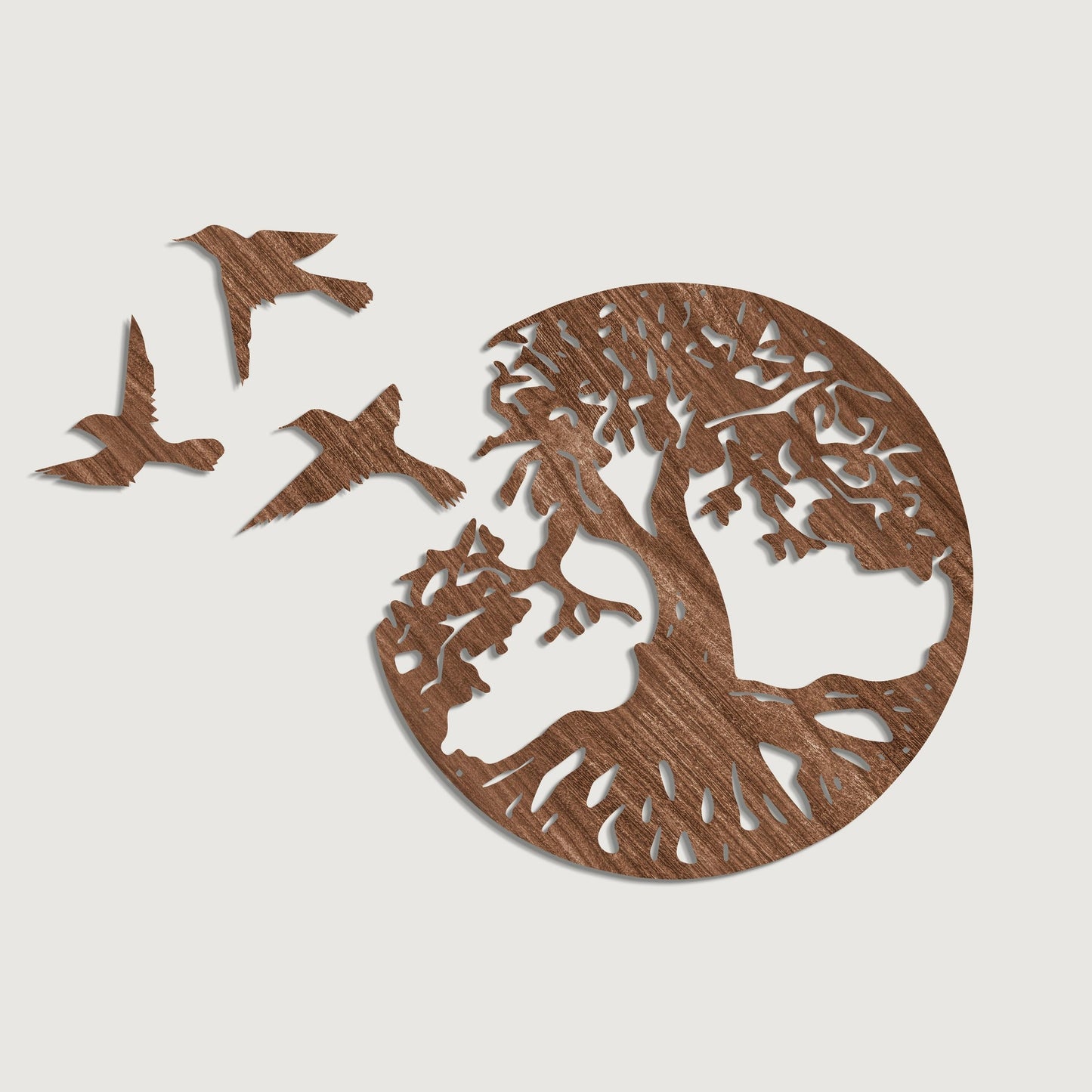 wall art - birds and a tree