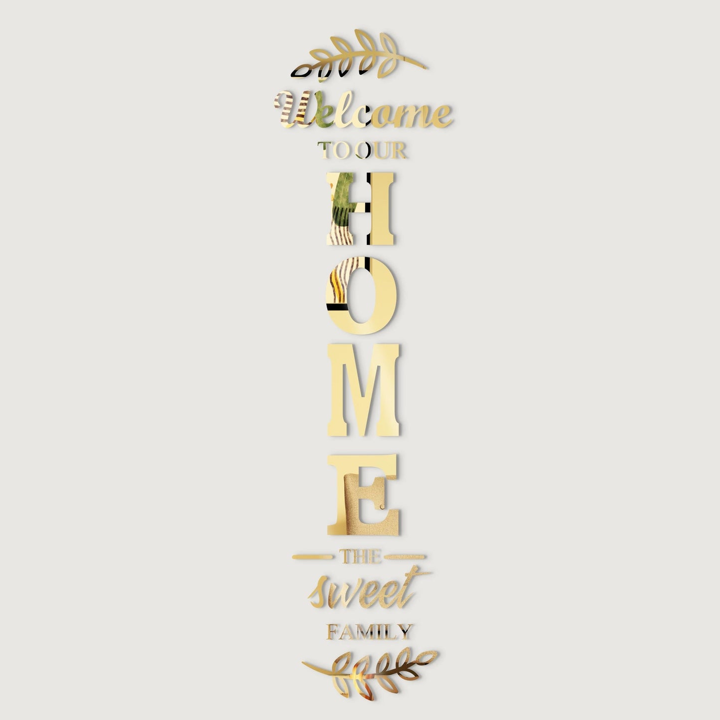 Acrylic Home Letter Sign Mirror Wall Stickers