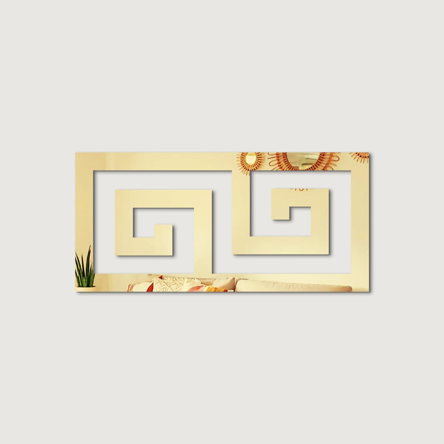 Acrylic Borders, Acrylic Border Mirror Wall Stickers
