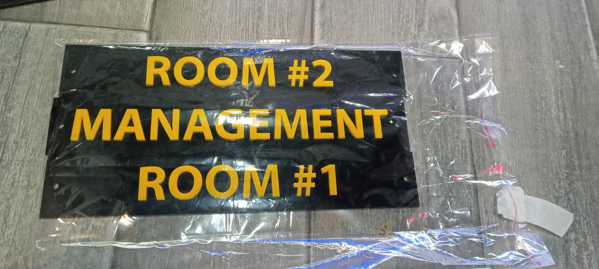 Custom Acrylic Office Door Name Plate – 3D Lettering
