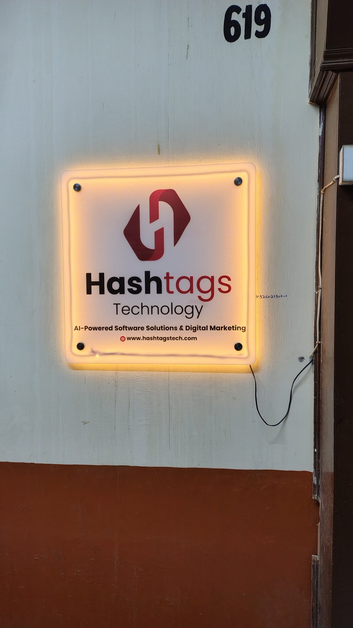 UV Printed Transparent Acrylic LED Neon Sign Board