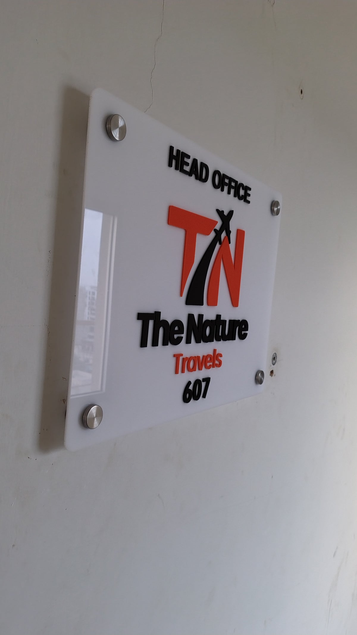 Custom Acrylic Office Door Name Plate