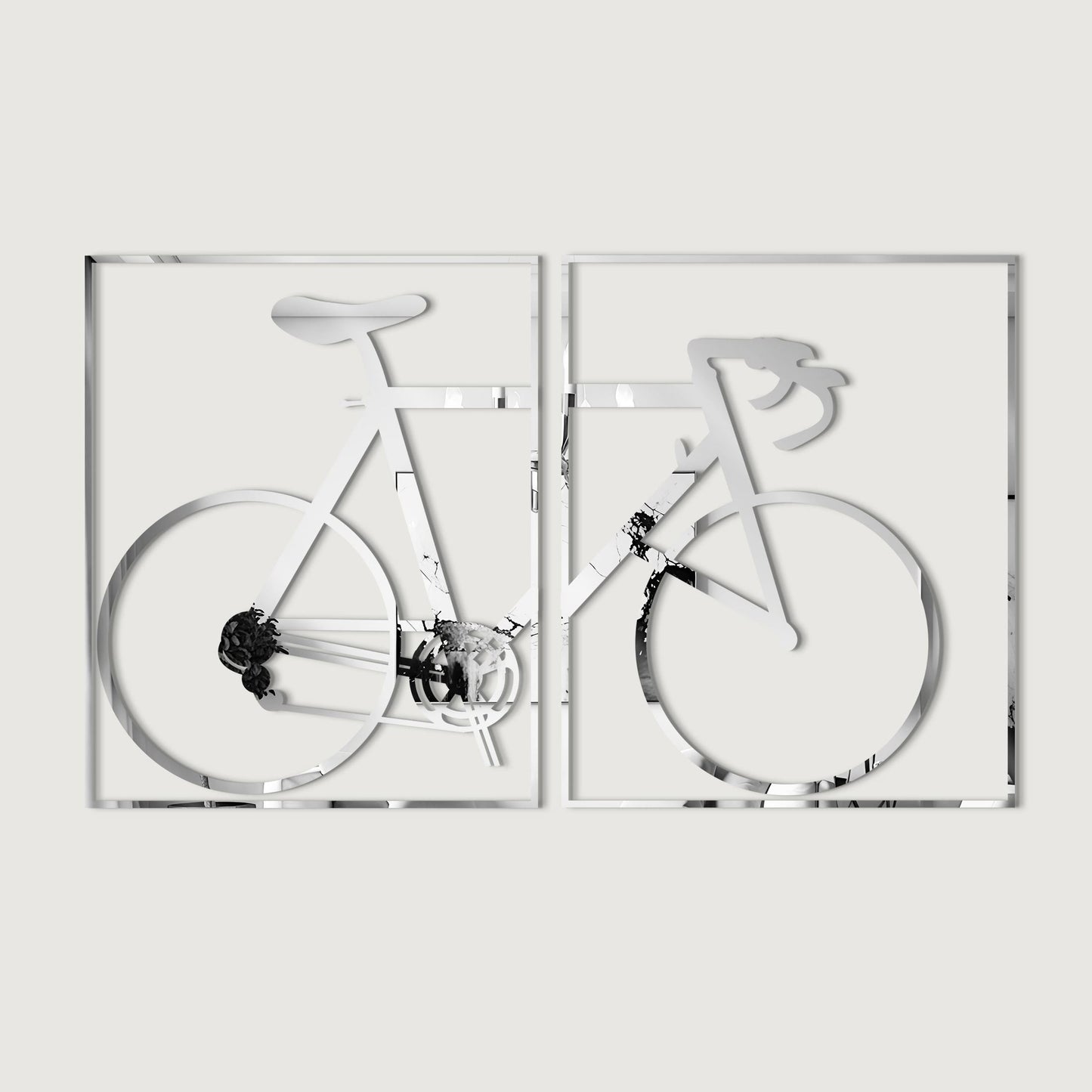 Art Street Cycle Design MDF Wall Plaque Ready to Hang Home Décor