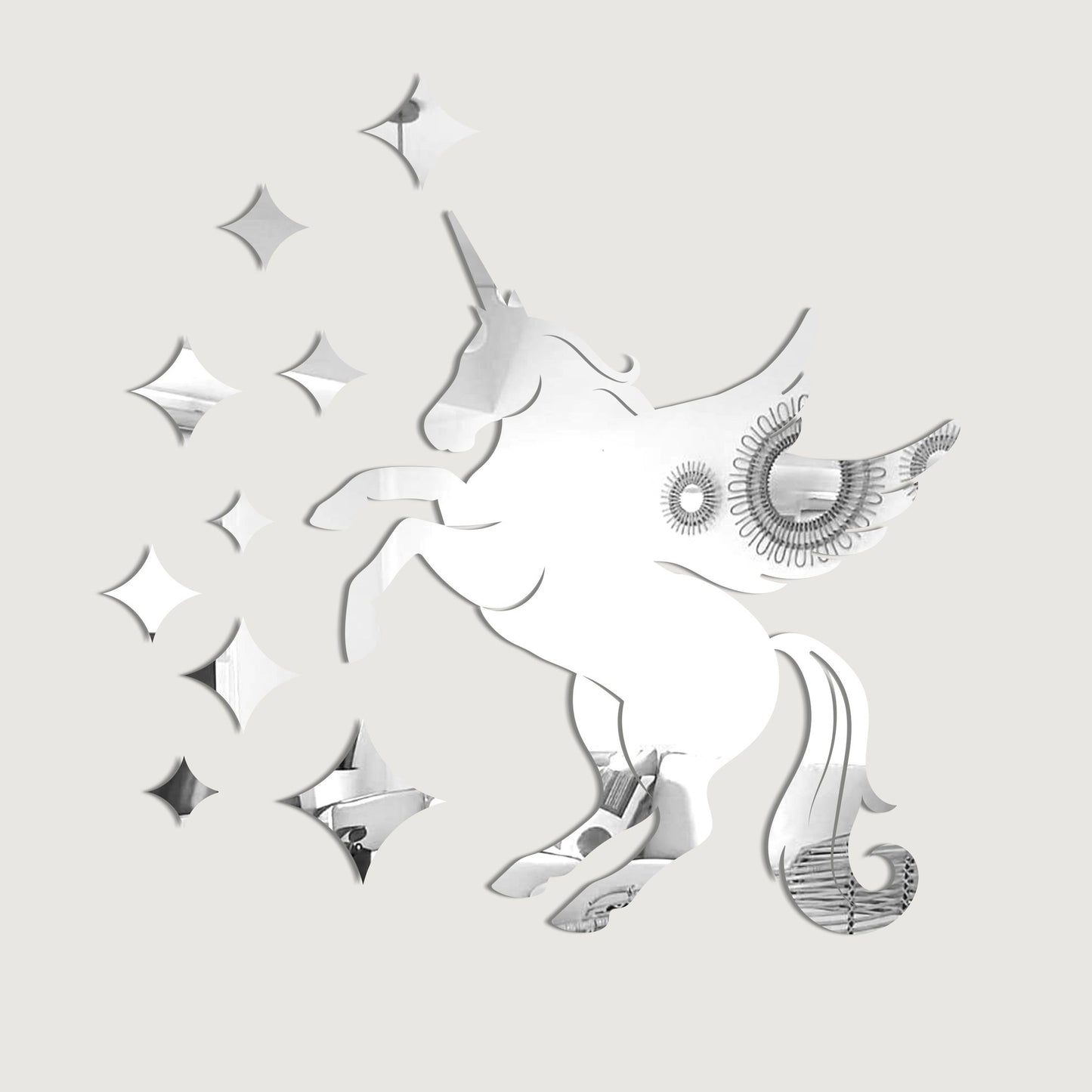 "UNICORN", Acrylic Mirror wall art