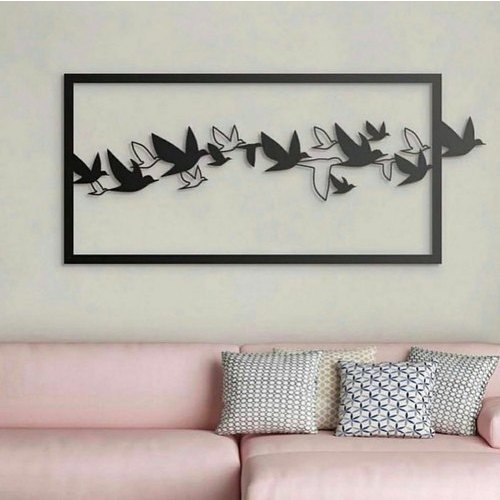 Birds MDF Acrylic Wall Art, Animal Home Decor, Birds Home
