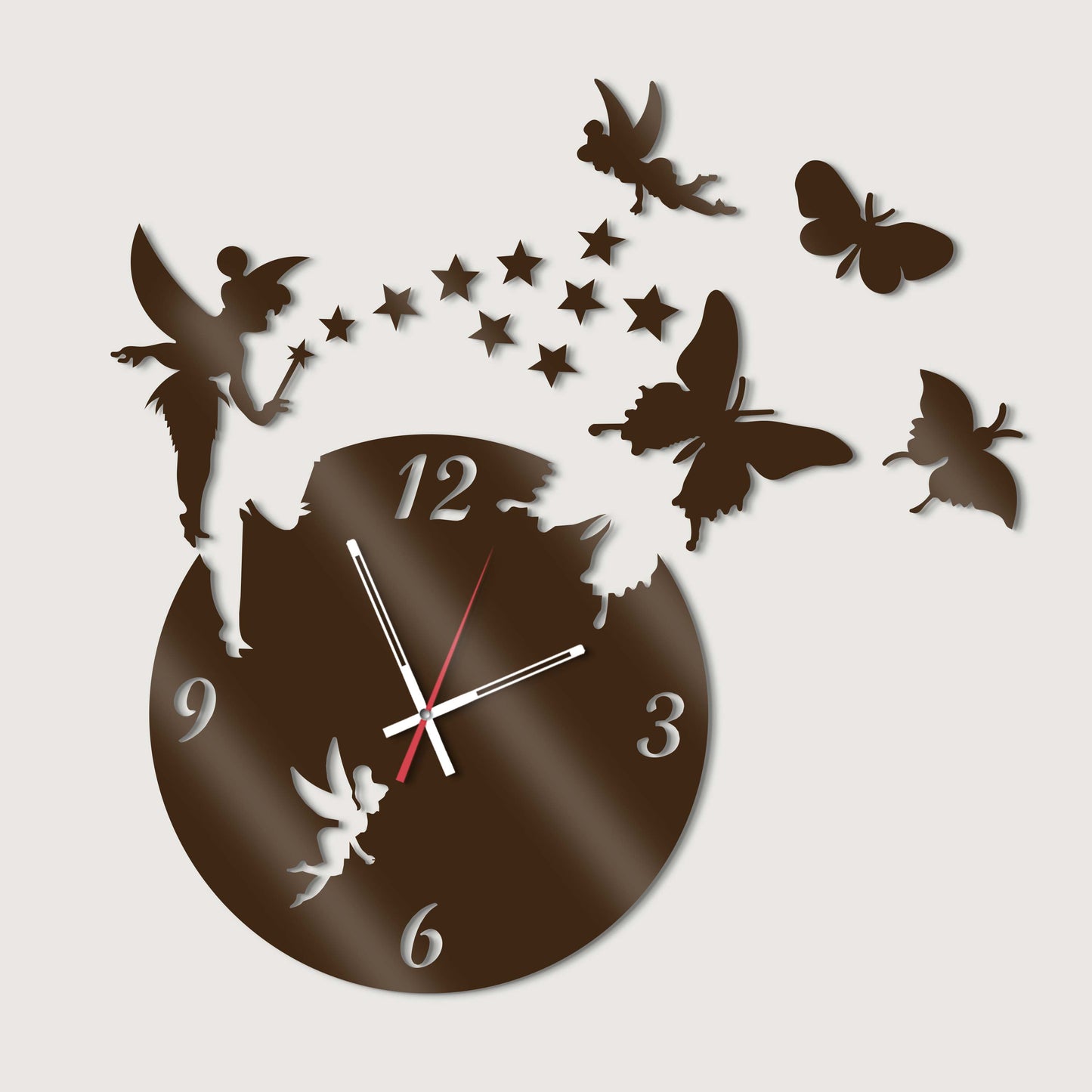 Fairy crystal clear elegance wall clock - Stylish Wall Clock for Home Decor