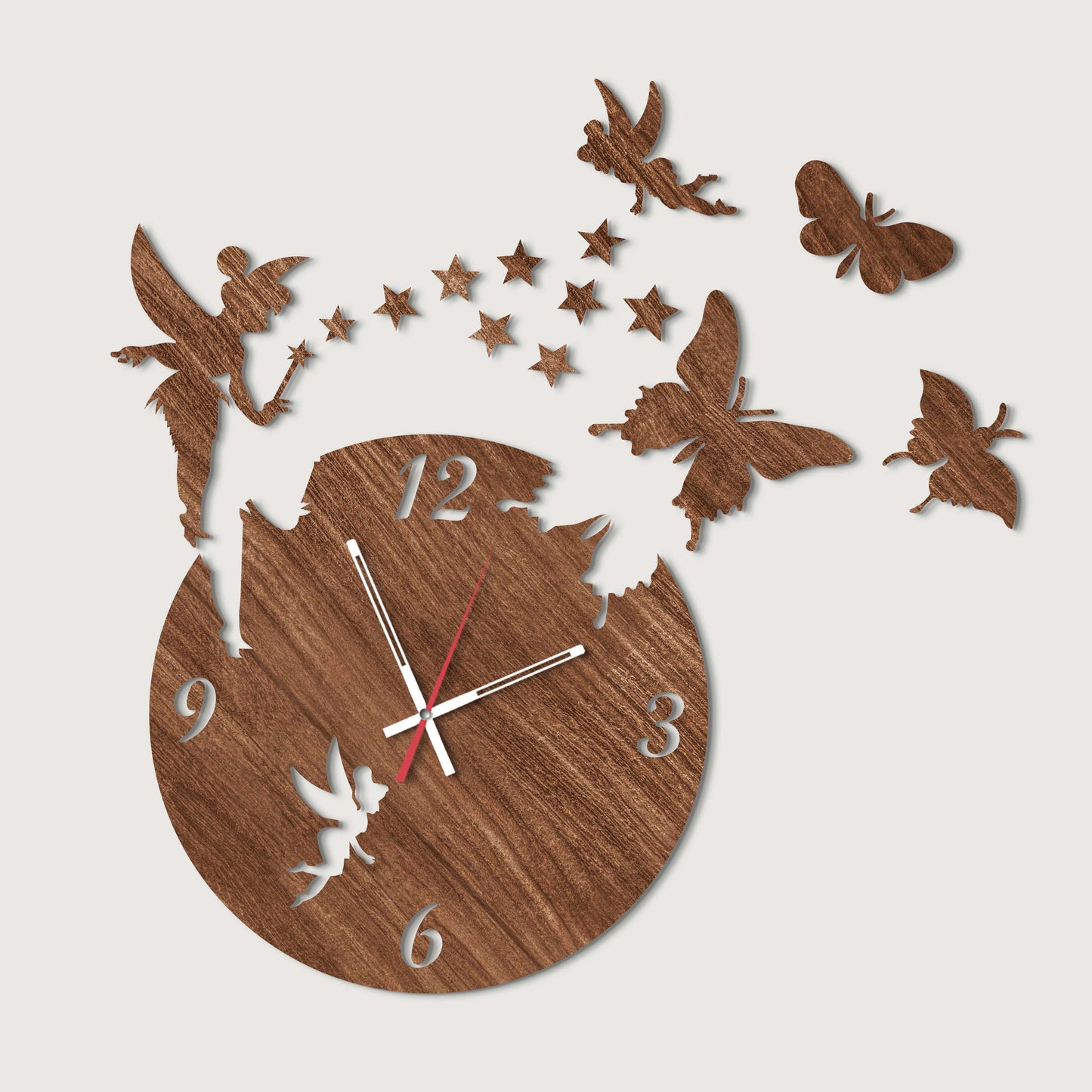 Fairy crystal clear elegance wall clock - Stylish Wall Clock for Home Decor