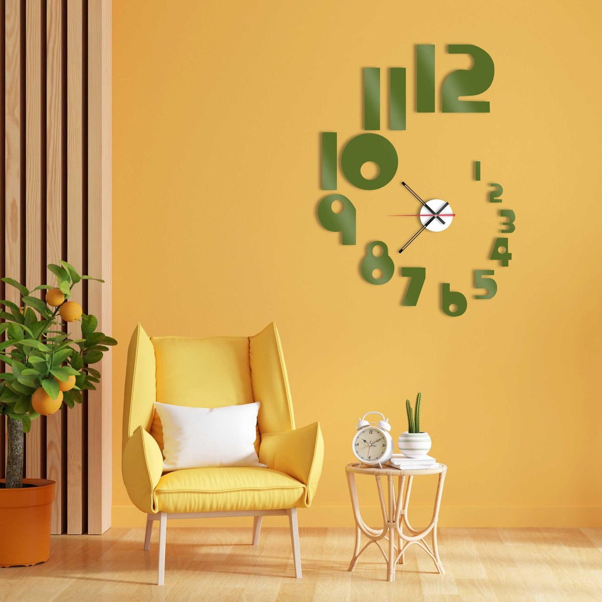 Modern DIY Wooden 3D Wall Clock