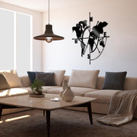 Creative Acryic World Map Wall Art
