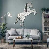 Majestic Horse Design - Geometric Mirror Wall Art