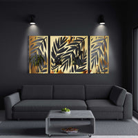 Decorative Leaves Acrylic Wall Art