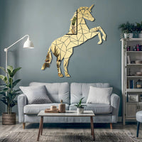 Majestic Horse Design - Geometric Mirror Wall Art