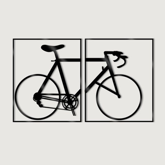 Art Street Cycle Design MDF Wall Plaque Ready to Hang Home Décor