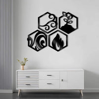 4 Elements of Life Acrylic Wall Art