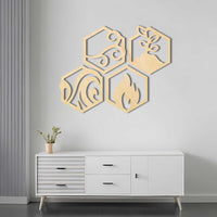 4 Elements of Life Acrylic Wall Art