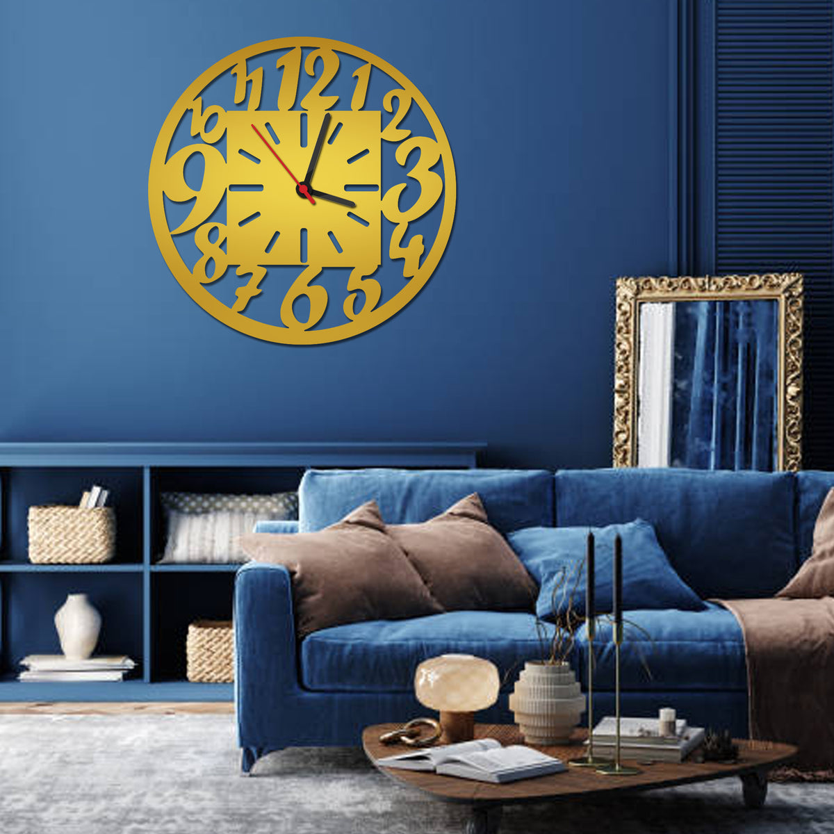 Round Shape Wooden Wall Clock, 3D Wall Art, Best - Stylish Wall Clock for Home Decor