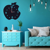 Apple Shape Design Wood Wall Clock - Stylish Wall Clock for Home Decor