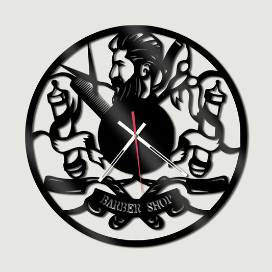 Wall Clock Hair Salon Scissors Wall Clock Vintage Hairdressing Tools Design Clock - Stylish Wall Clock for Home Decor