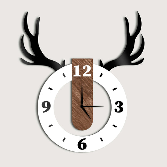Decorate Your Life Deer Pendulum Wall Clock - Stylish Wall Clock for Home Decor