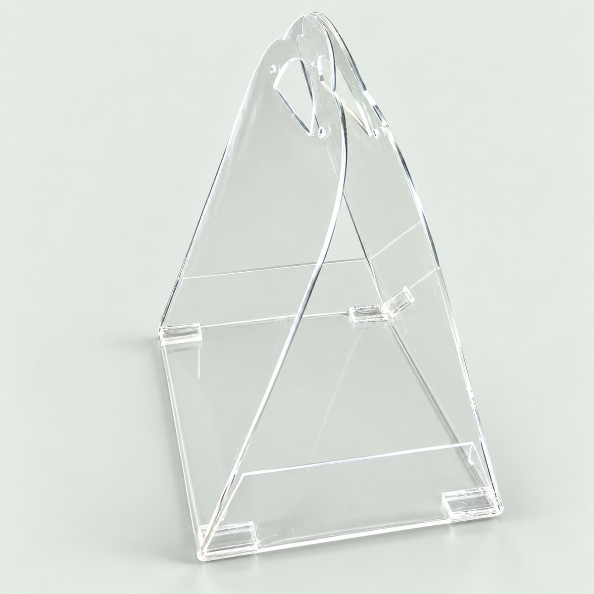 Transparent Acrylic Handbag with Clear Handles – Minimalist Designer Bag