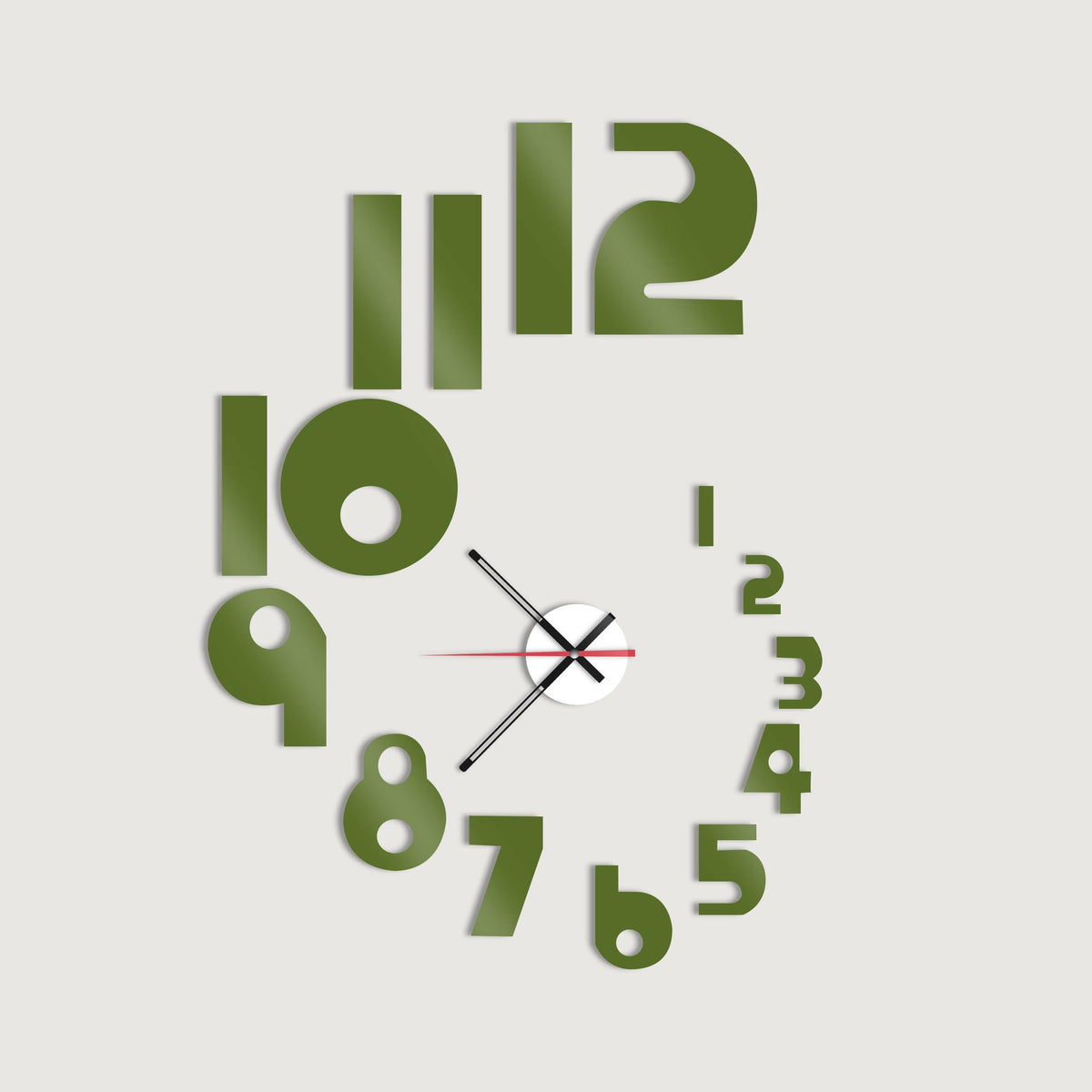Modern DIY Wooden 3D Wall Clock