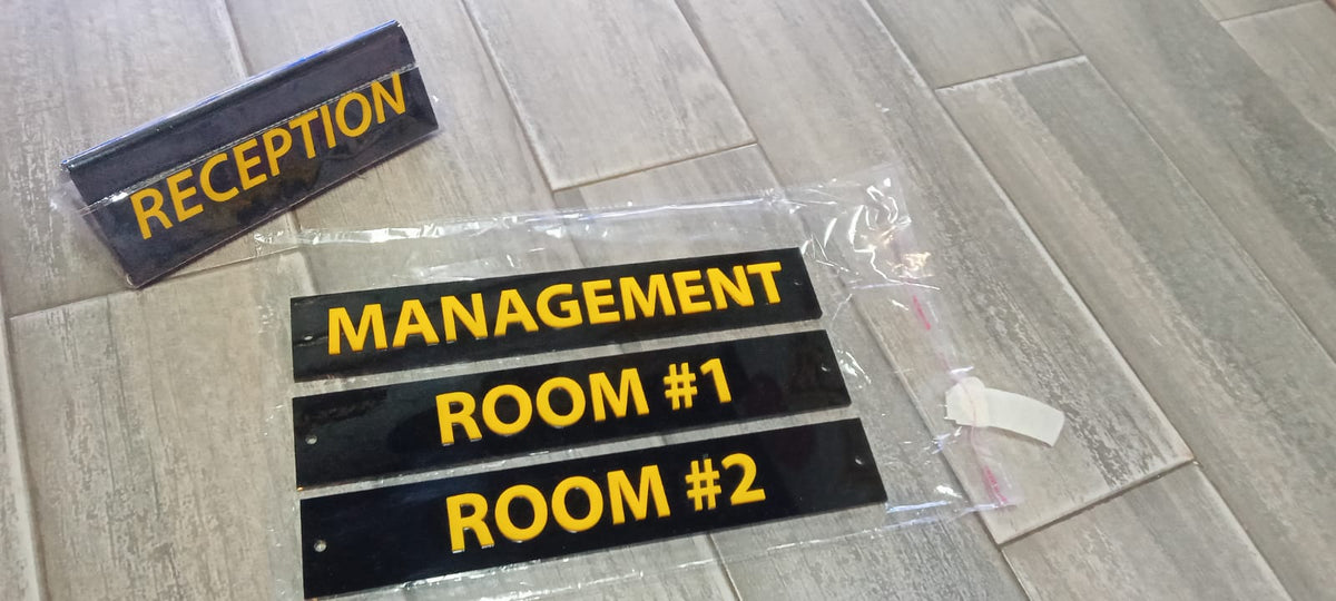 Custom Acrylic Office Door Name Plate – 3D Lettering