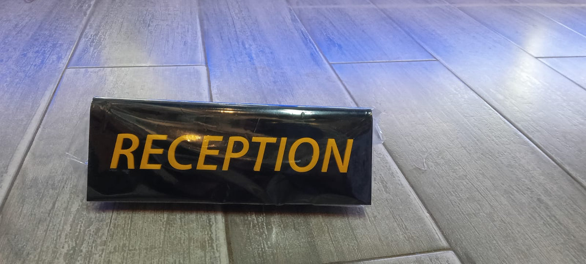 Custom Acrylic Reception Desk Name Plate