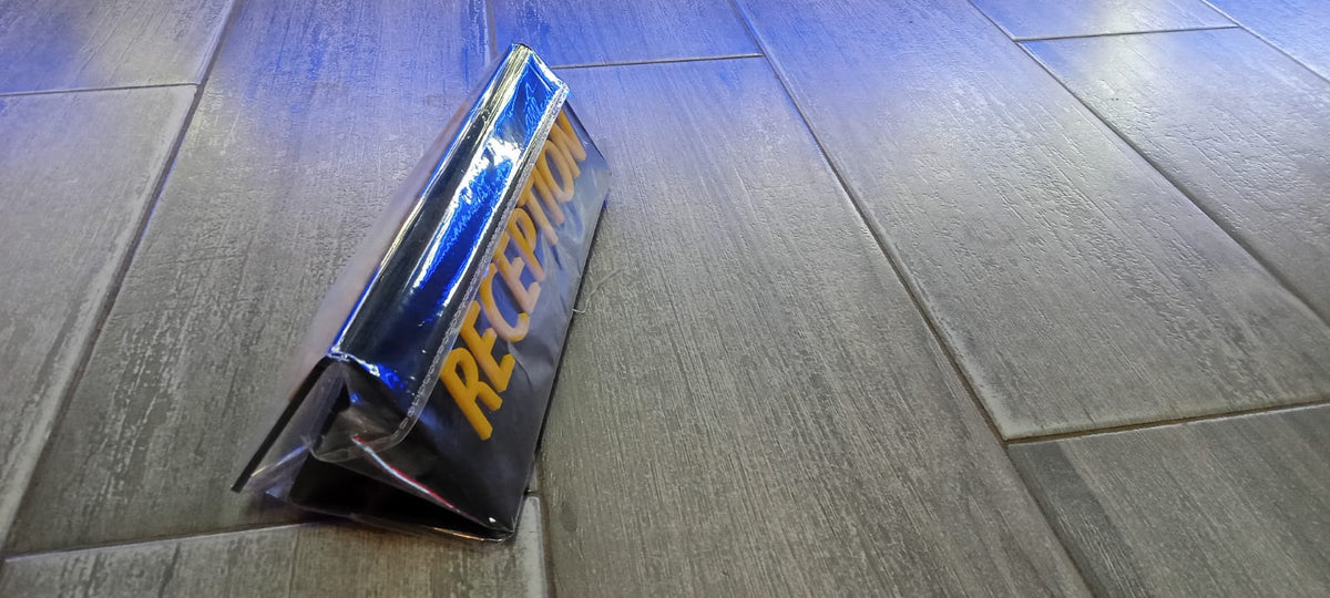 Custom Acrylic Reception Desk Name Plate