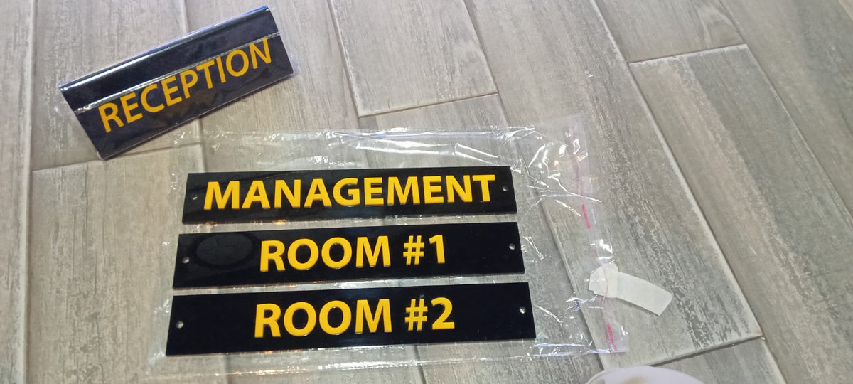 Custom Acrylic Office Door Name Plate – 3D Lettering