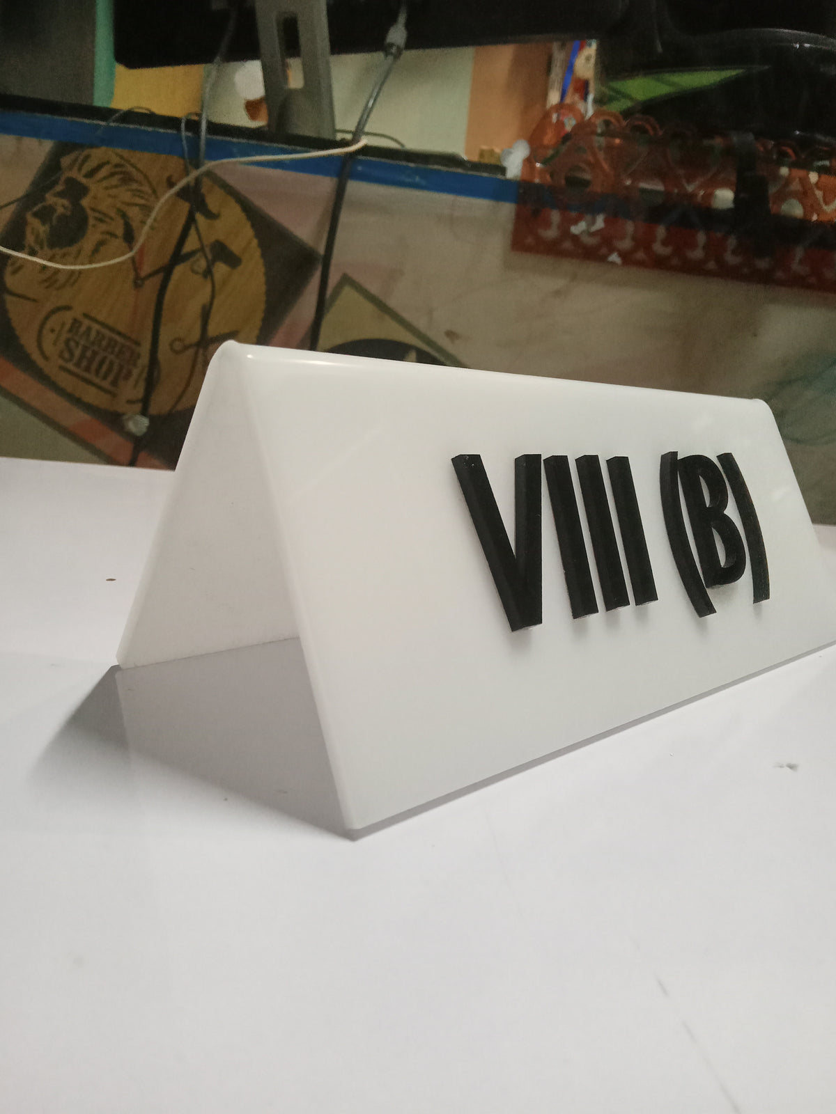 Custom Acrylic Reception Desk Name Plate