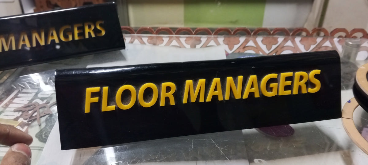 Custom Acrylic Office Door Name Plate – 3D Lettering